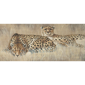 Cheetah Pair - Hand Painted Canvas from Tapestry Tent
