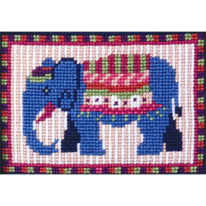 Animal Fayre Needlepoint Miniatures - Blue Elephant