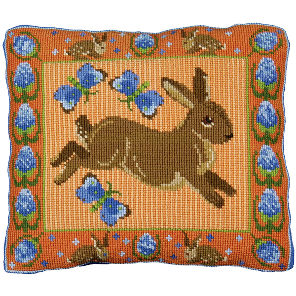 Animal Fayre Needlepoint Cushions Kit - Teasel