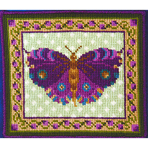 Animal Fayre Needlepoint Miniatures - Purple Butterfly