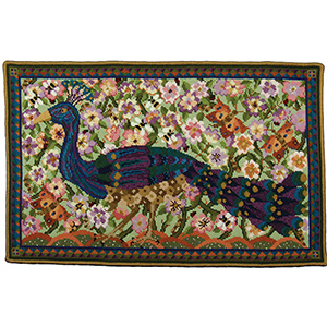 Animal Fayre Needlepoint Tapestry - Peacock Wallhanging