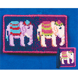 Animal Fayre Needlepoint Miniatures - Elephants
