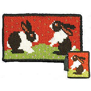 Animal Fayre Needlepoint Miniatures - Rabbits