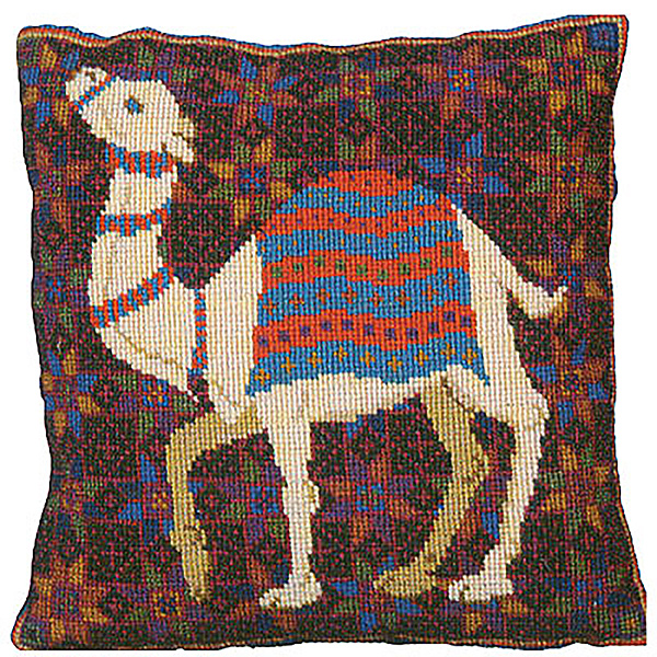 Animal Fayre Needlepoint Cushions Kit - Camel