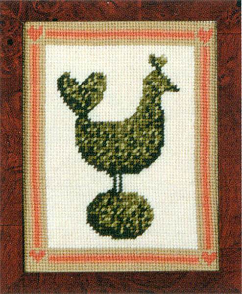Primavera Needlepoint Picture Kit - Topiary Hen