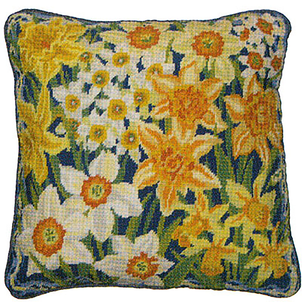 Primavera Needlepoint Cushion Kit - Narcissi & Daffodils