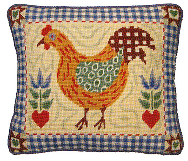 Primavera Needlepoint Cushion Kit - Shaker Hen