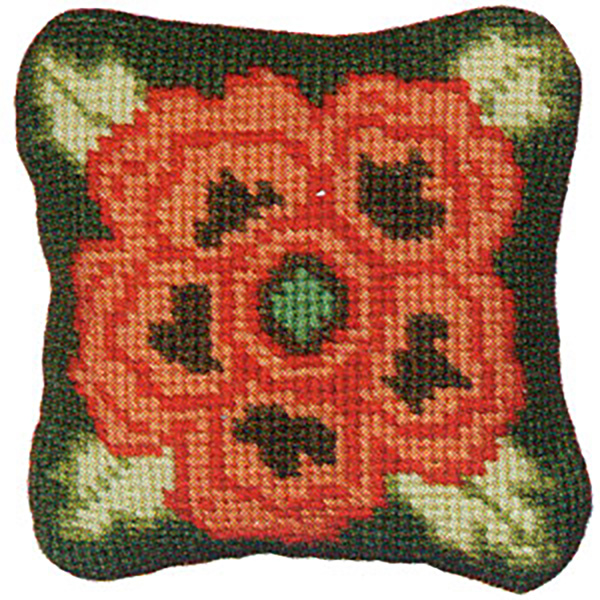 Primavera Needlepoint Pincushion Kit - Tudor Rose
