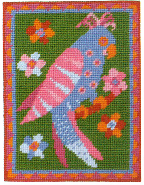 Primavera Needlepoint Picture Kit - Poppy's Parrot