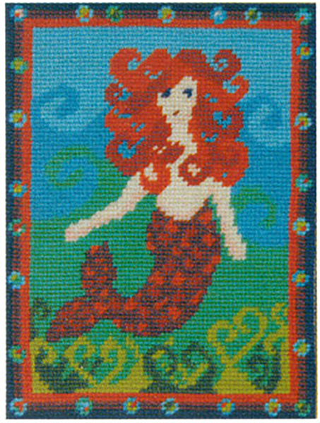 Primavera Needlepoint Picture Kit - Molly's Mermaid