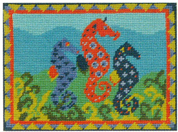 Primavera Needlepoint Picture Kit - Sam's Seahorses