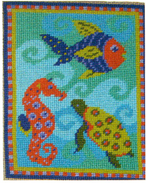 Primavera Needlepoint Picture Kit - Felicity's Fish