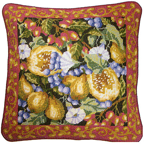 Primavera Needlepoint Cushion Kit - Harvest of Fruits