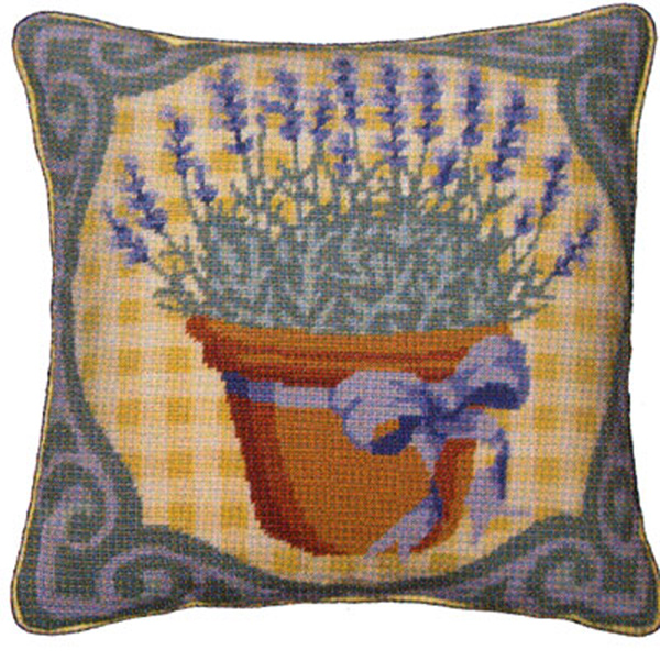 Primavera Needlepoint Cushion Kit - Lavender