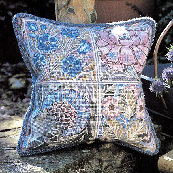 Glorafilia - Cushions & Pillows - William de Morgan Tiles Cushion Kit