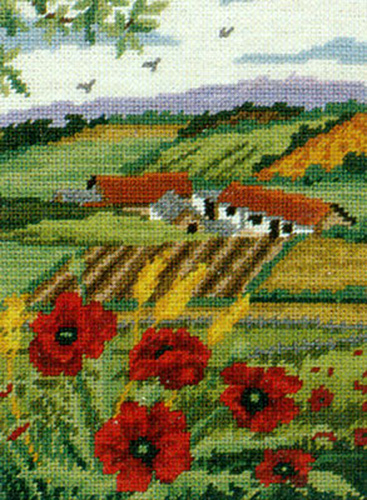 Poppy Scape - Anchor British Collection Needlepoint Tapestry Kit