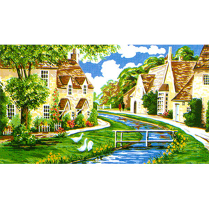 Lower Slaughter, Cotswolds - Anchor British Collection Needlepoint Tapestry Kit