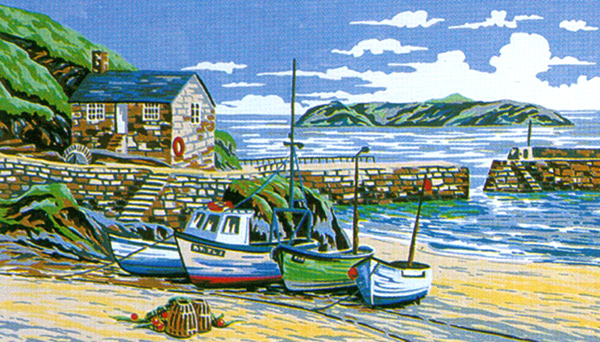 Mullion Cove, Cornwall - Anchor British Collection Needlepoint Tapestry Kit