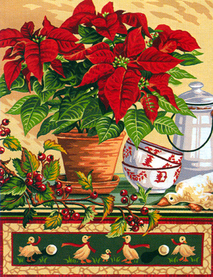Margot de Paris (Le Poinsettia) The Poinsettia Medium Canvas