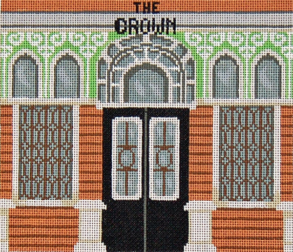 Pub 02 - The Crown - Hand-Painted Needlepoint Canvas