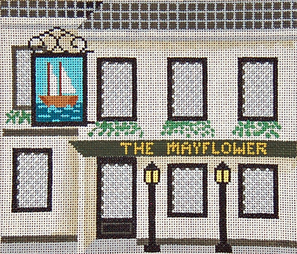 Pub 03 - The Mayflower - Hand-Painted Needlepoint Canvas