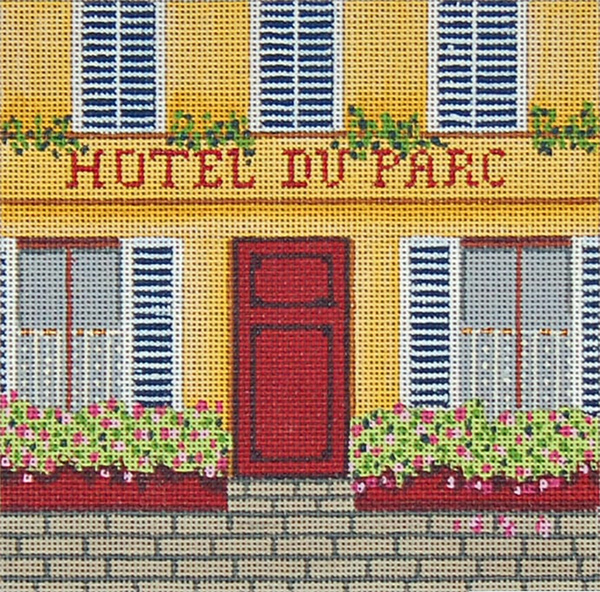 Hotel - Hand-Painted Needlepoint Canvas