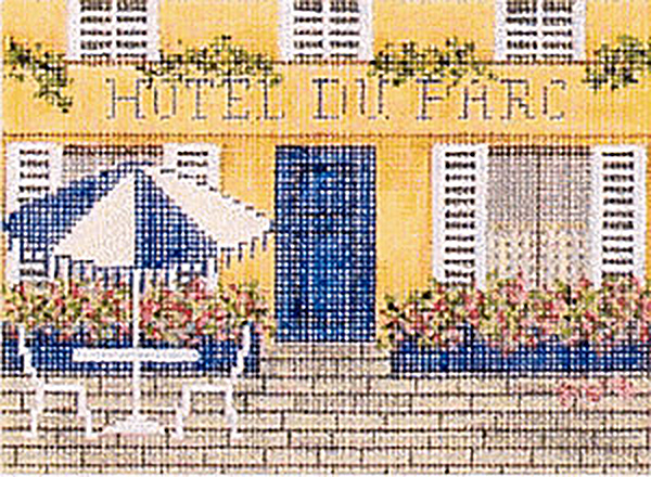 Hotel - Hand-Painted Needlepoint Canvas