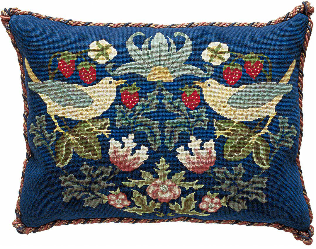 strawberry thief pillow